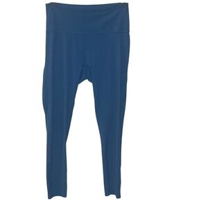 Gymshark Lifting Club Womens High Rise Scrunch Butt Leggings Teal Blue Size L